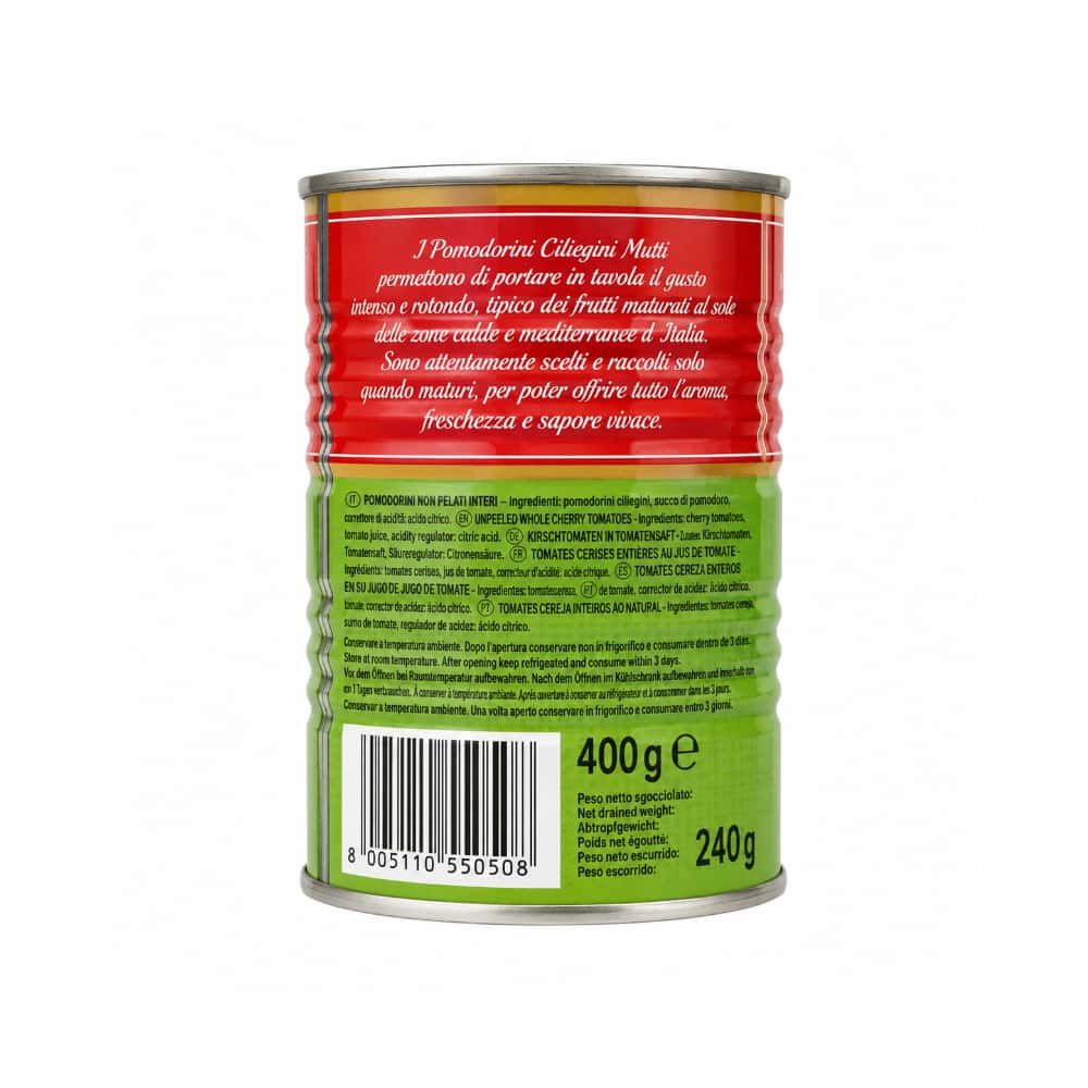 Tomates cereza enteros Mutti (400 g / 14 oz) - Miniatura 3