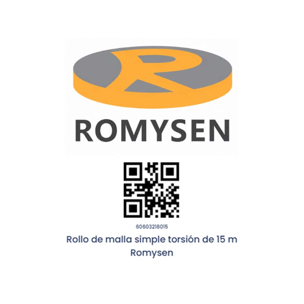 Rollo de malla simple torsión Romysen (15 m) - Miniatura 2