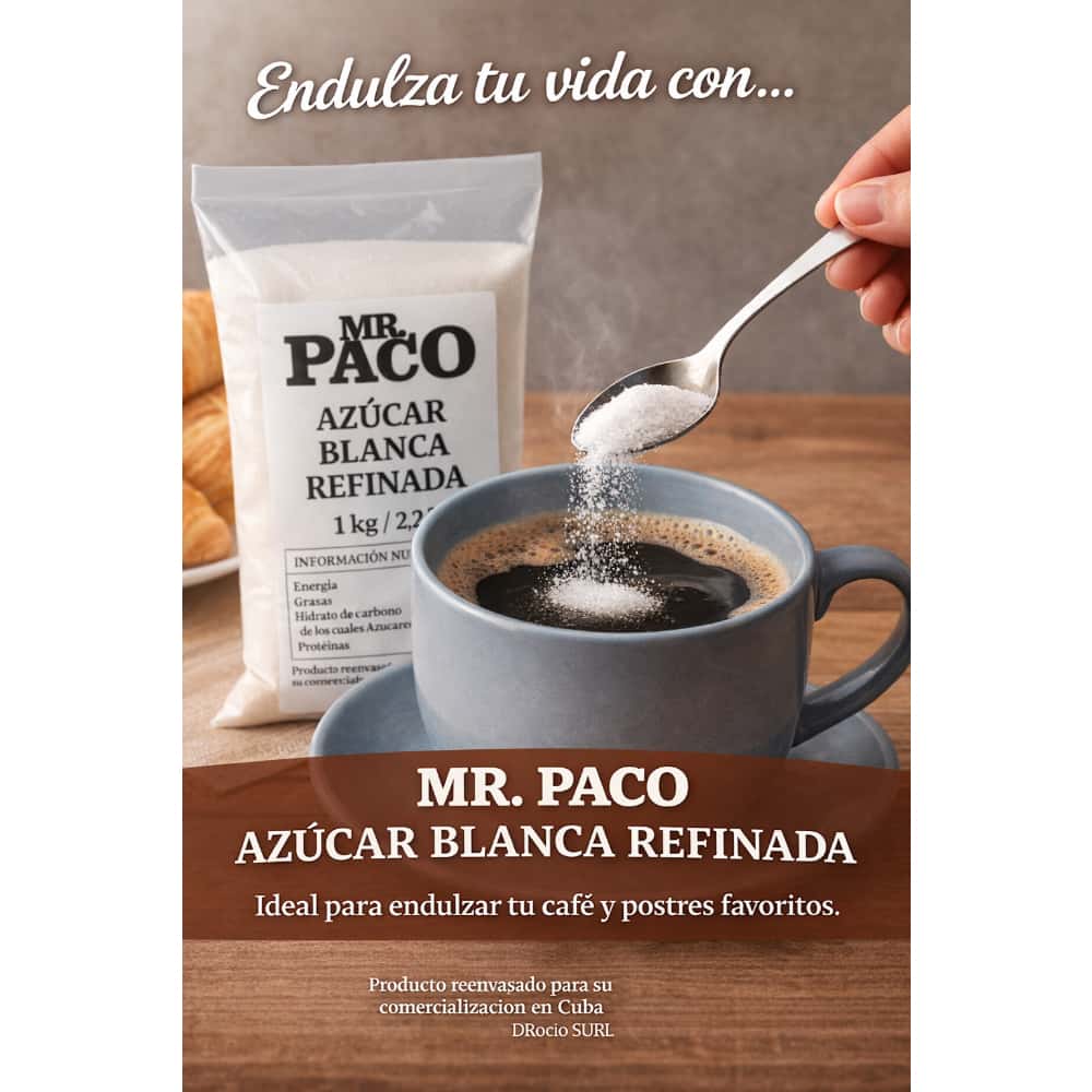 Azúcar blanca refinada Mr. Paco (1 kg / 2.2 lb) - Miniatura 3