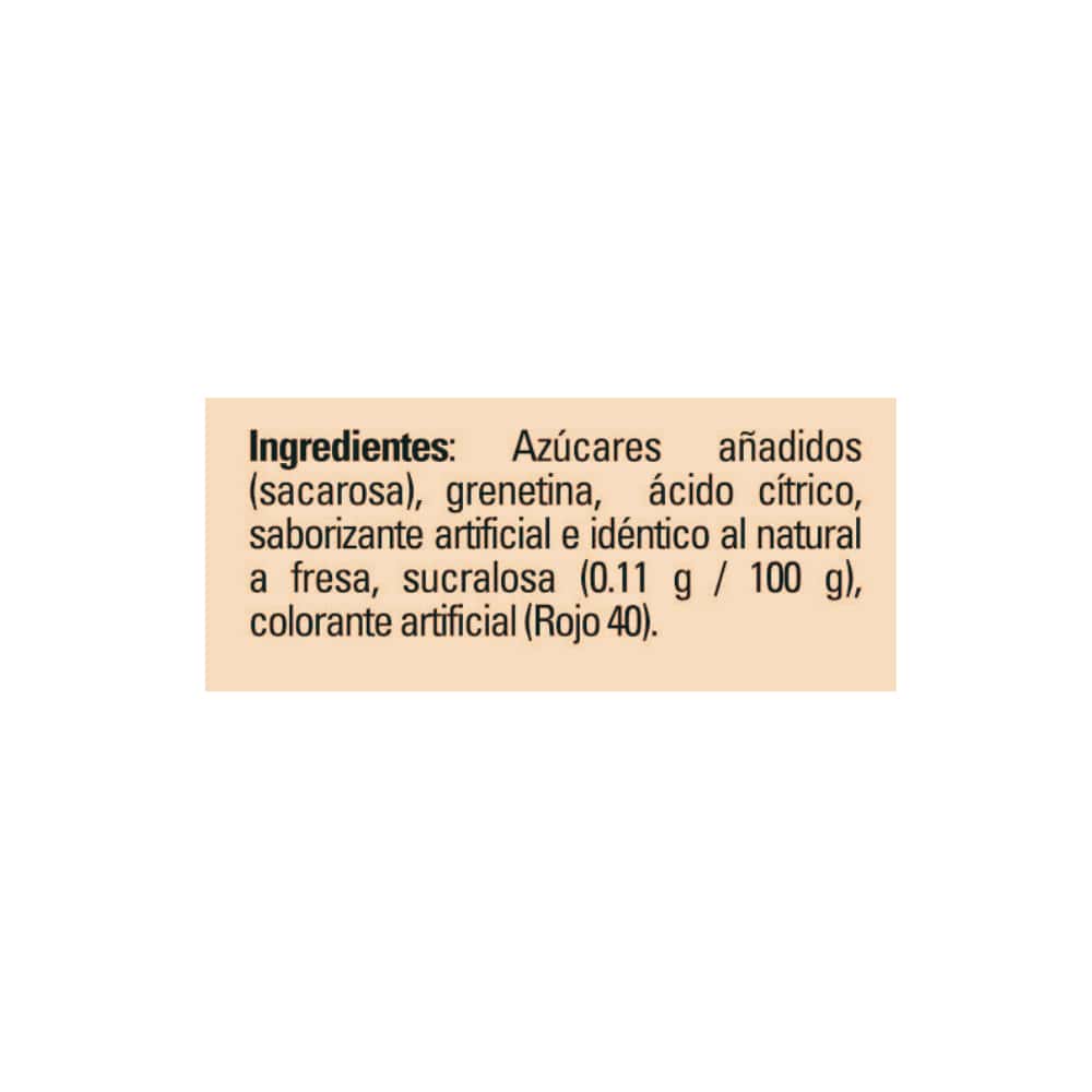 Gelatina de fresa Aurrera (120 g / 4.2 oz) - Miniatura 7