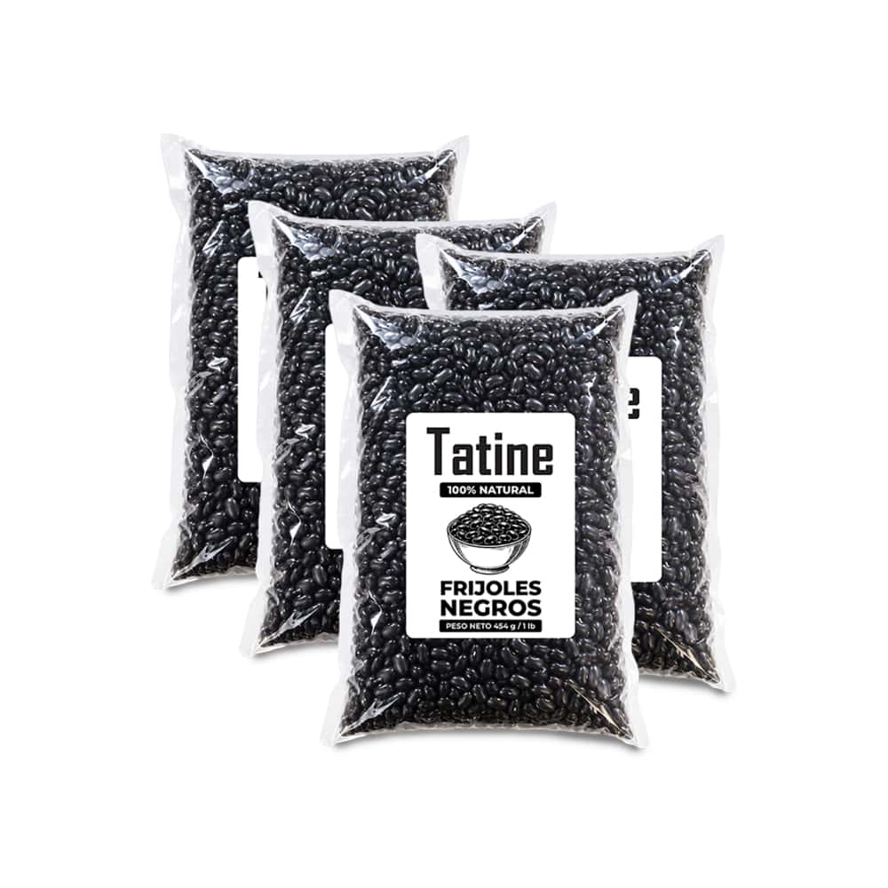 Frijoles negros Tatine (4 x 454 g / 1 lb) - Miniatura 1