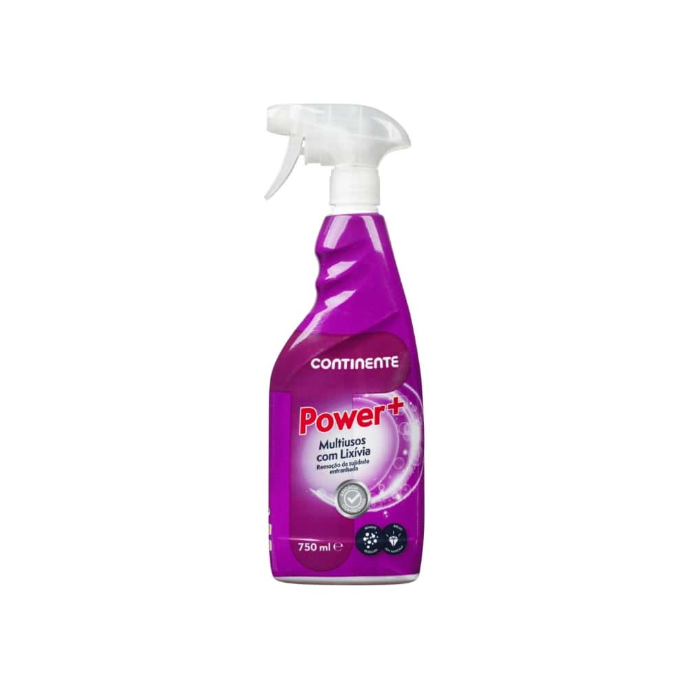 Limpiador multiusos con lejía Spray Power+ Continente (750 ml / 25.36 floz) - Miniatura 1