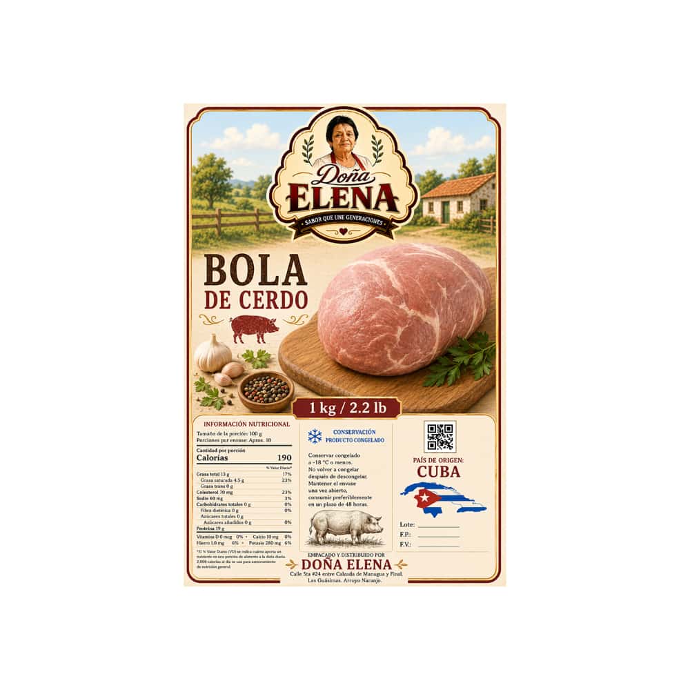 Bola de cerdo Doña Elena (1 kg / 2.2 lb) - Miniatura 2