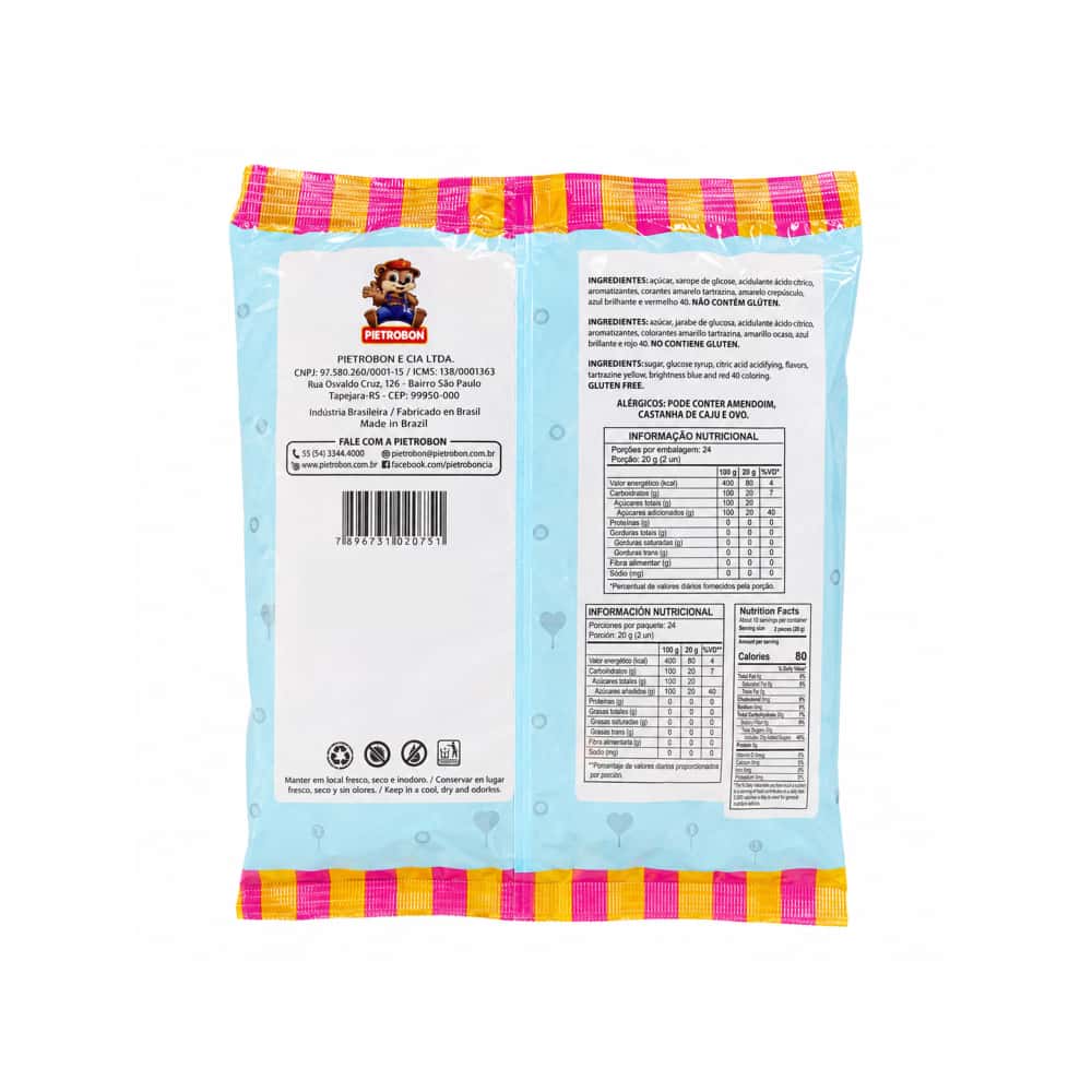 Chupetines de algodón dulce surtidos Pietrobon (480 g / 1.06 lb) - Miniatura 2