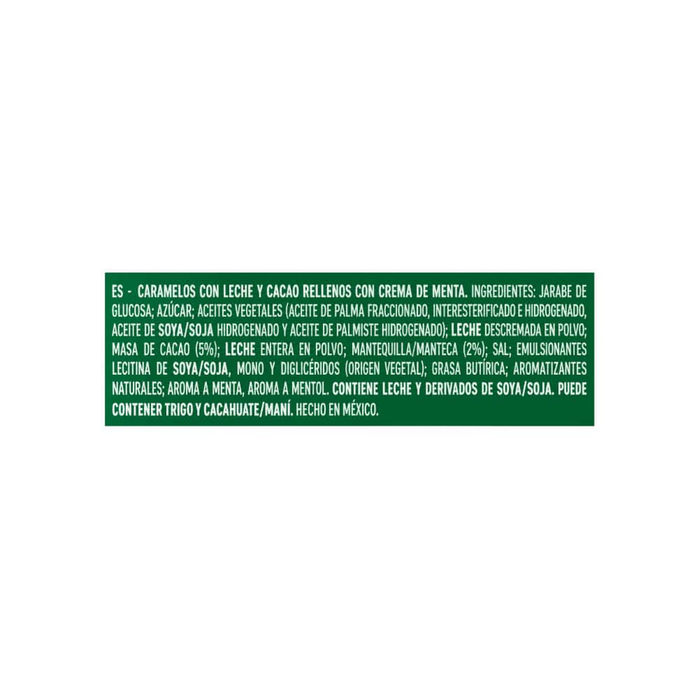 Caramelos con leche y cacao rellenos con crema de menta Arcor Butter Toffees (90 g / 3.17 oz) - Miniatura 3