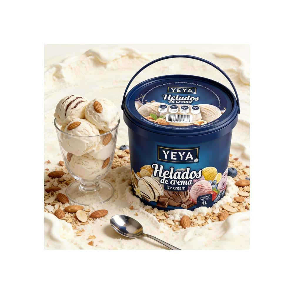 Helado de crema sabor a almendra YEYA (4 L) - Miniatura 6
