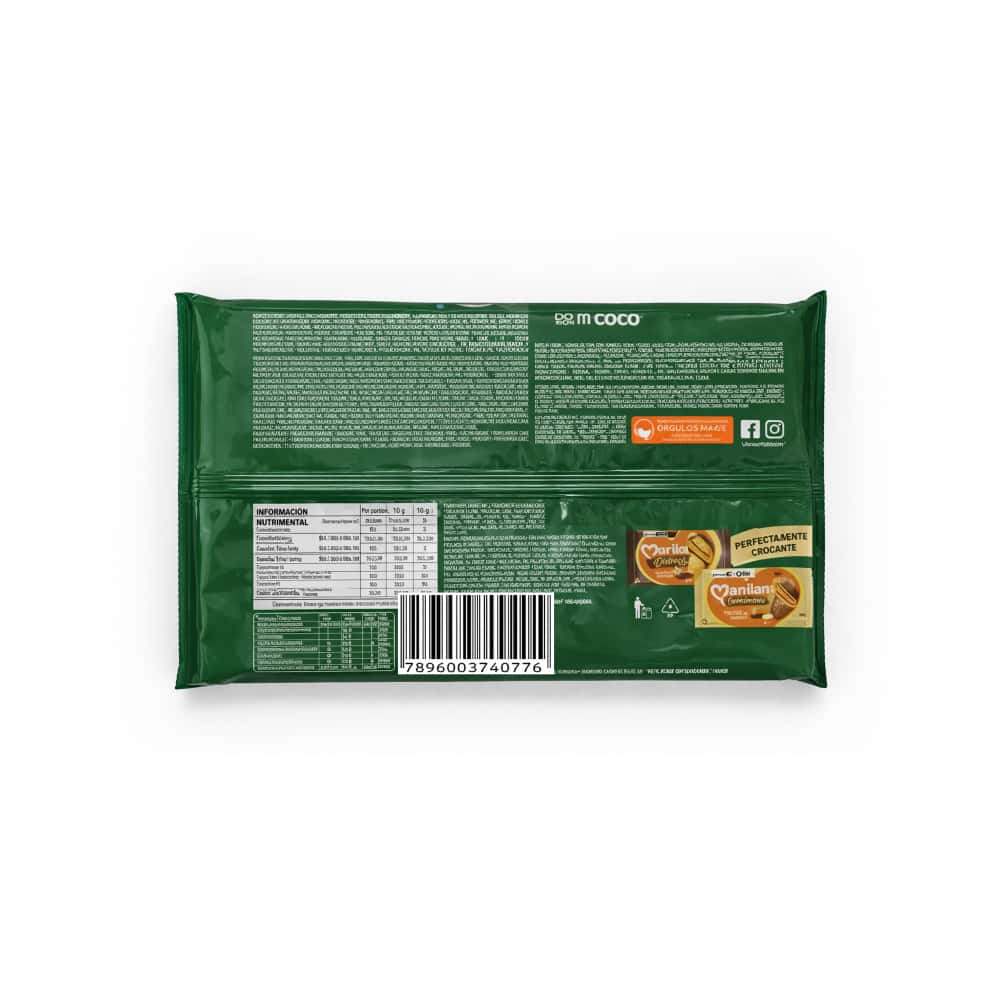 Galleta triple capa sabor chocolate con coco Distracao Marilan (280 g / 9.88 az) - Miniatura 2