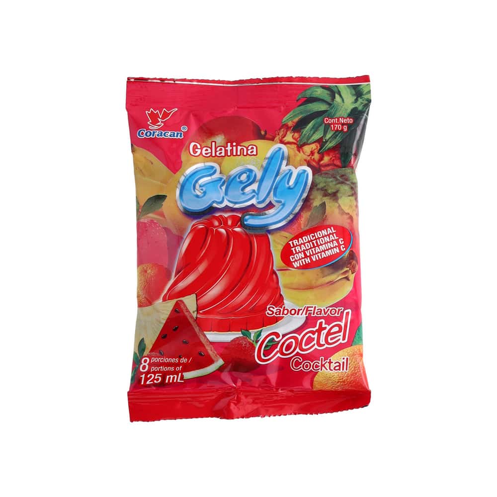 Gelatina sabor coctel Gely (170 g / 6 oz) - Miniatura 1
