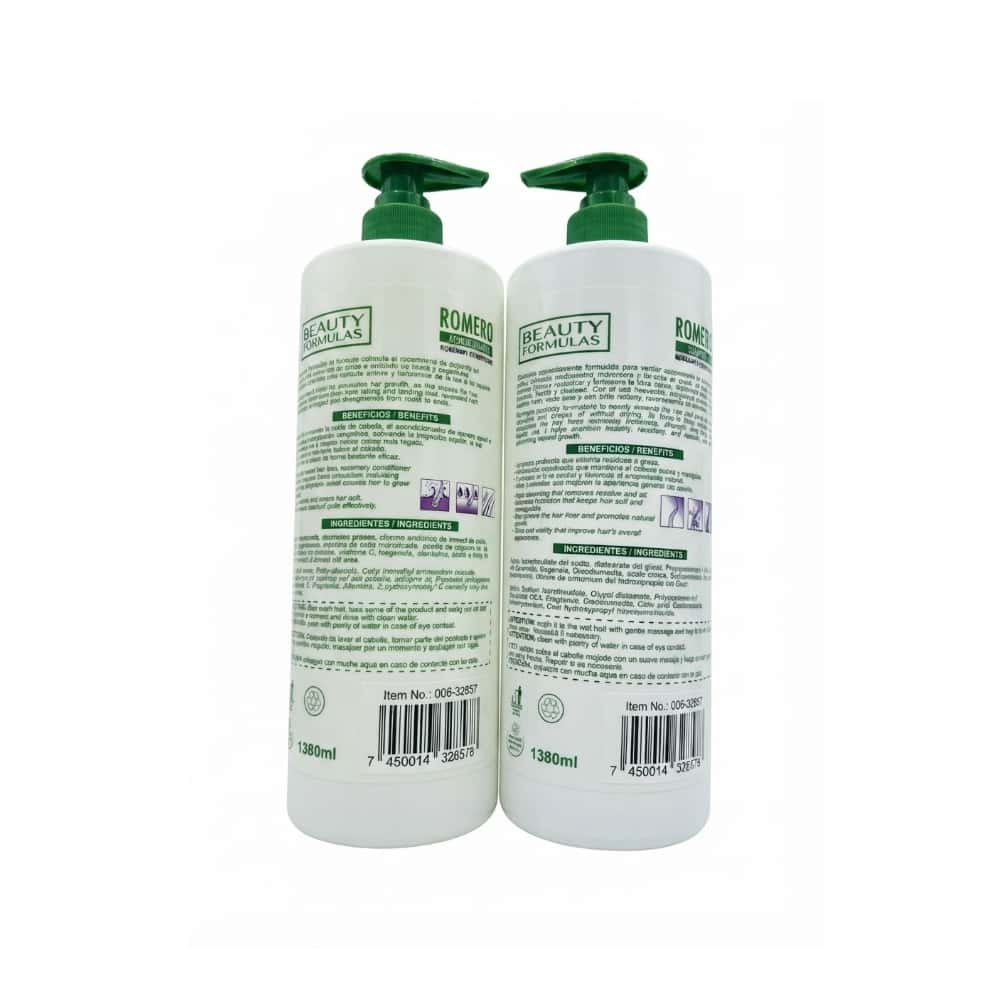 Juego de champú y acondicionador de romero para crecimiento y vitalidad Beauty Formulas 1380 ml/ 46.66 oz - Miniatura 2