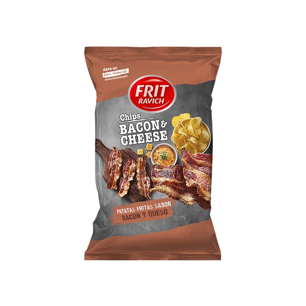 Papas fritas sabor bacon y queso Frit Ravich (125 g / 4.4 oz) - Miniatura 1