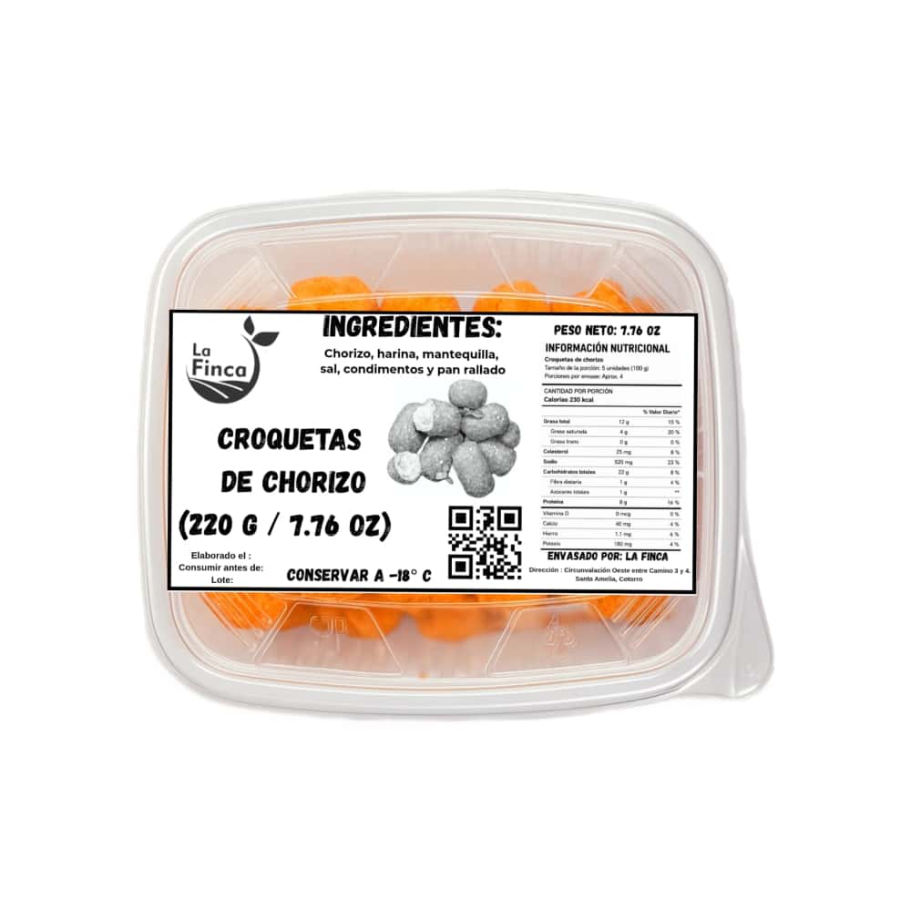 Croquetas de chorizo La Finca (220 g / 7.76 oz) - Miniatura 1