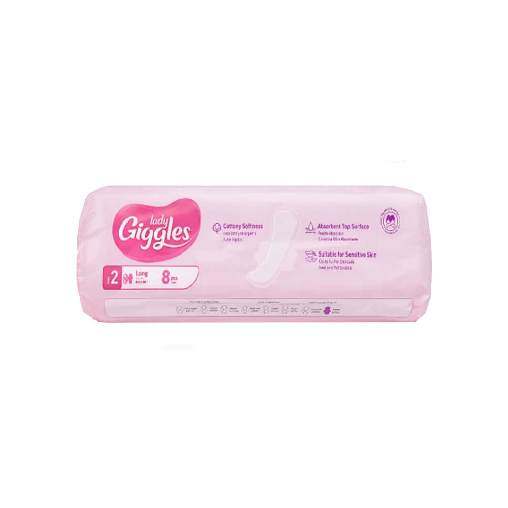 Toallas sanitarias larga talla 2 Lady Giggles (8 U) - Miniatura 1