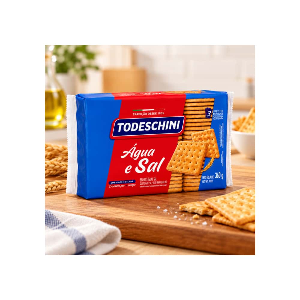 Galletas agua y sal Todeschini (360 g / 12 oz) - Miniatura 4