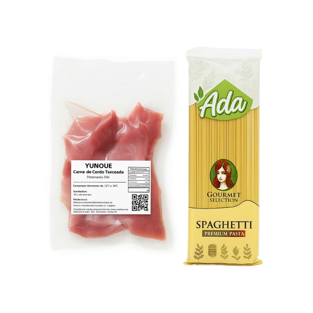 Combo de espaguetis Ada + Carne de cerdo troceada Yunque - Miniatura 1