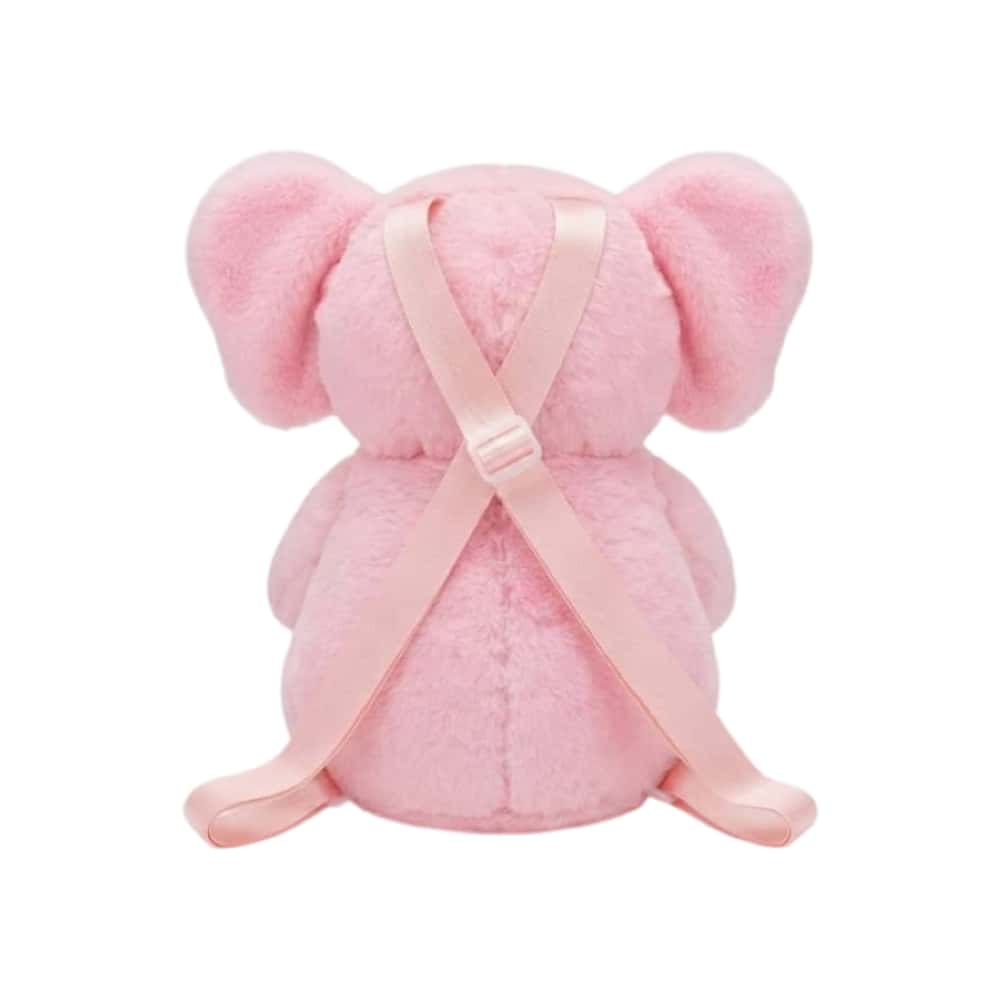 Mochila infantil de peluche estilo elefante rosada Gutza - Miniatura 2