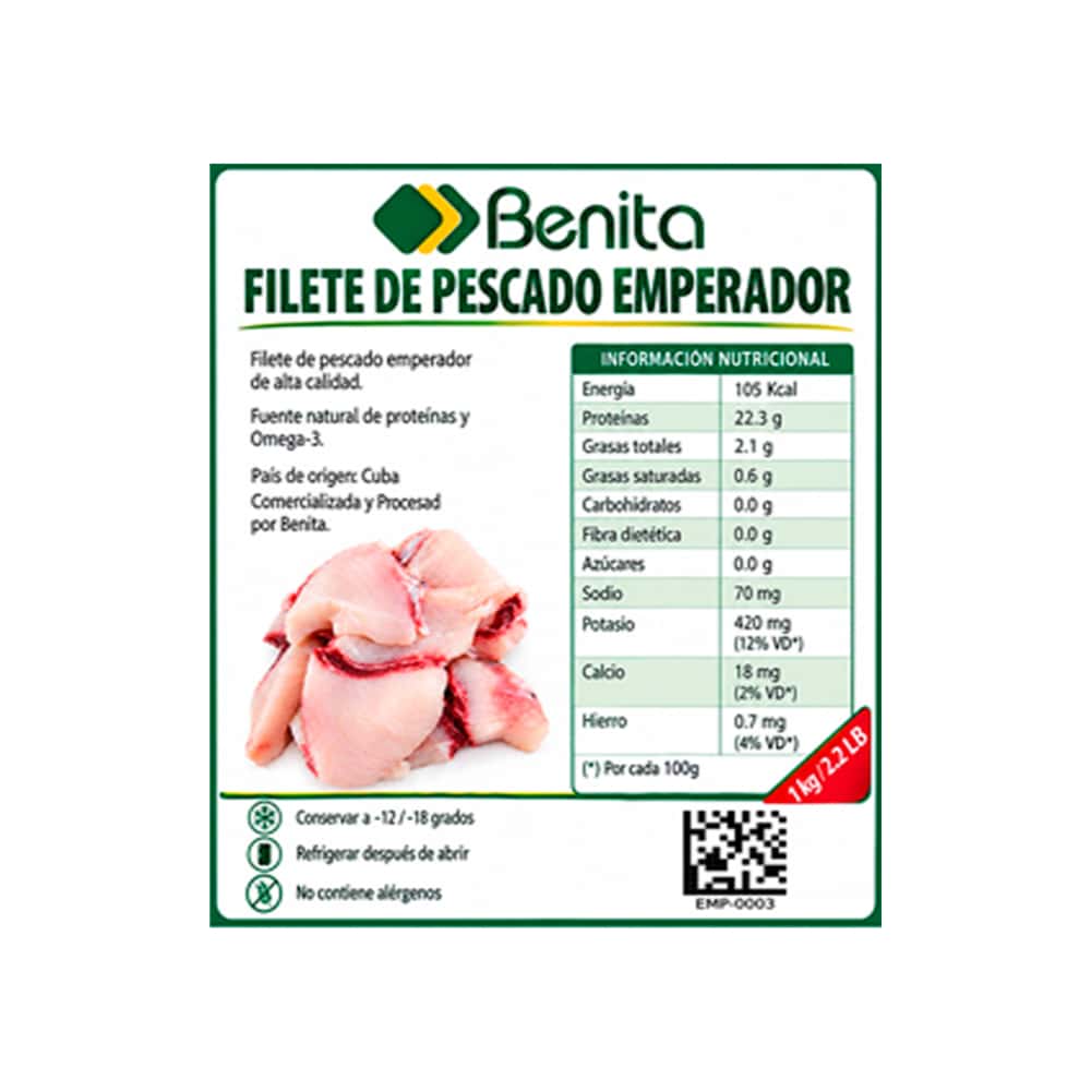 Filete de pescado emperador Benita (1 kg / 2.2 lb) - Miniatura 3