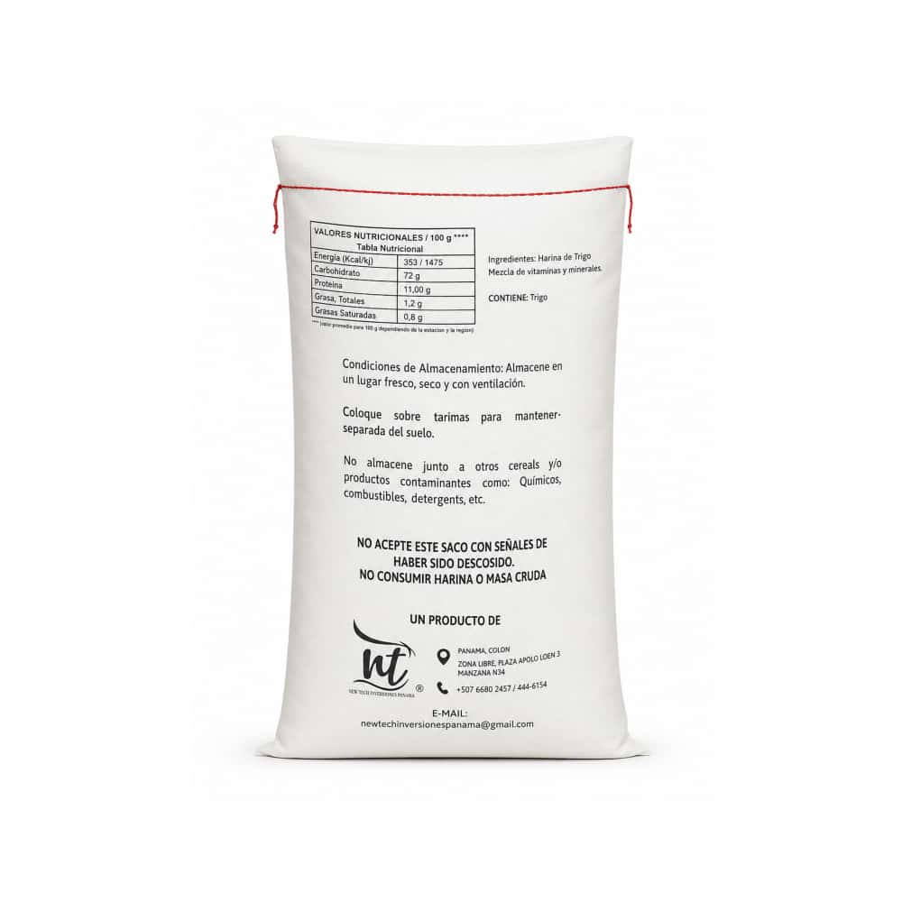 Harina de trigo todo propósito NT (25 kg / 55.11 lb) - Miniatura 2