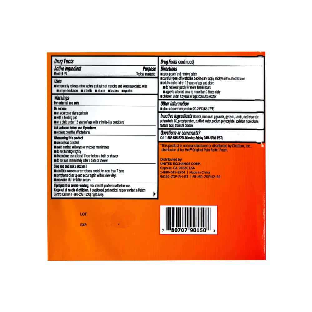 Parche medicado extrafuerte, frío y caliente Coralite (2 U) - Miniatura 2