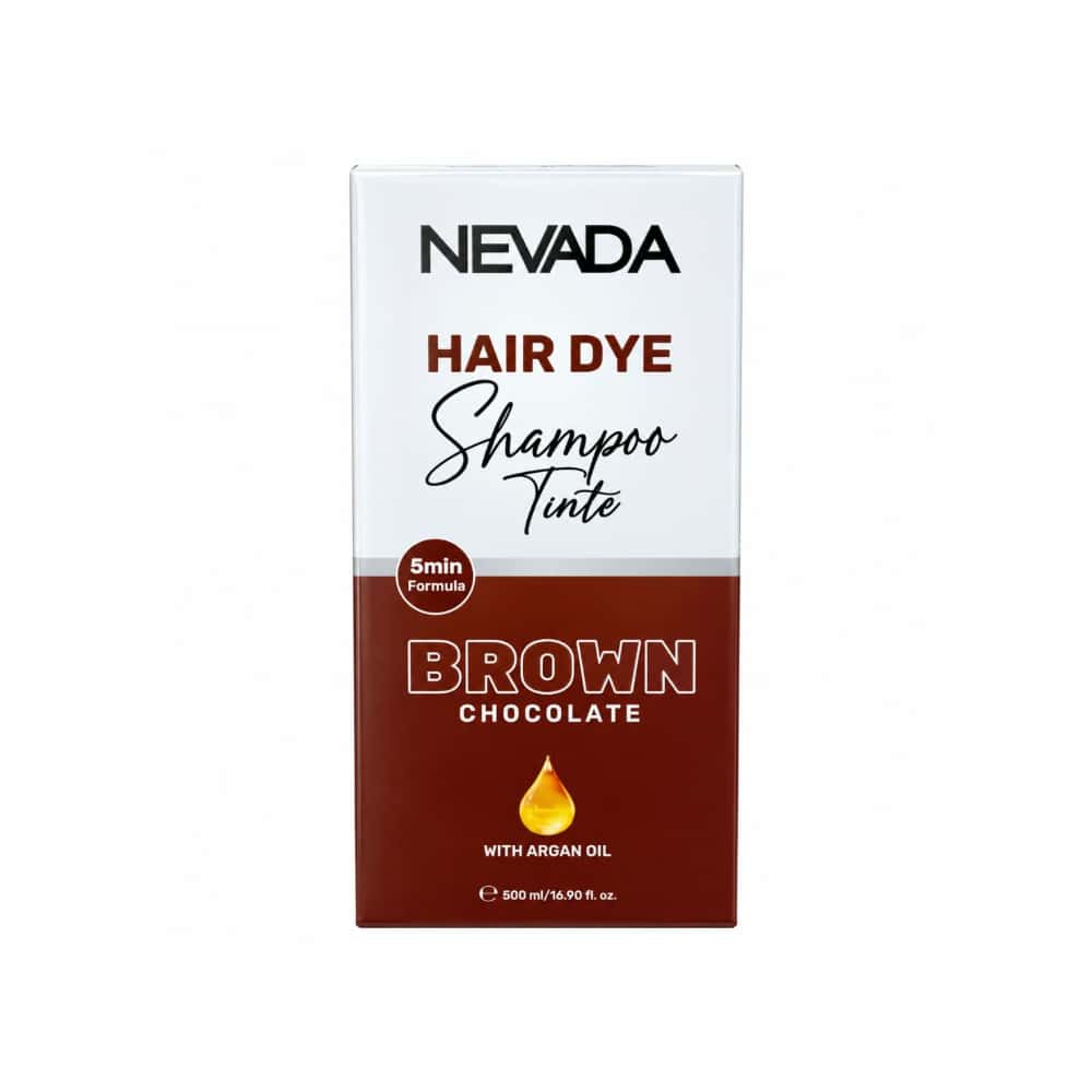 Champú tinte capilar Chocolate Brown enriquecido con aceite de argán Nevada (500 ml) - Miniatura 2