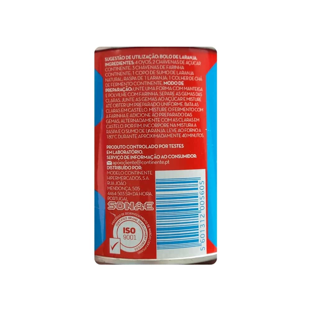 Levadura en polvo sin gluten Continente (150 g / 5.29 oz) - Miniatura 3