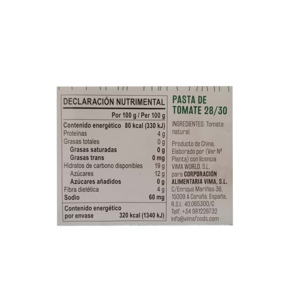 Pasta de tomate Vima Foods (400 g / 14 oz) - Miniatura 7