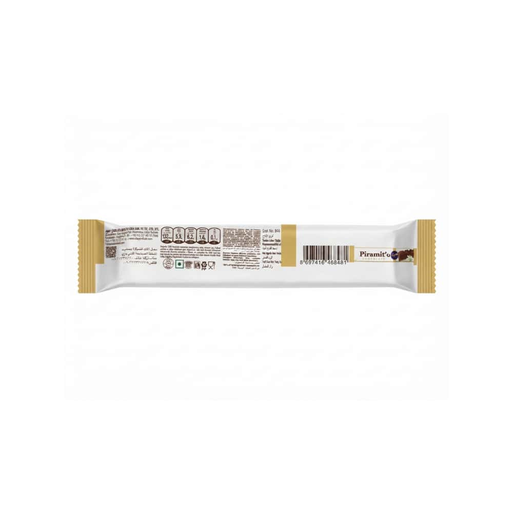 Barrita de chocolate rellena de crema de vainilla Piramit'o Akai (35 g / 1.23 oz) - Miniatura 4