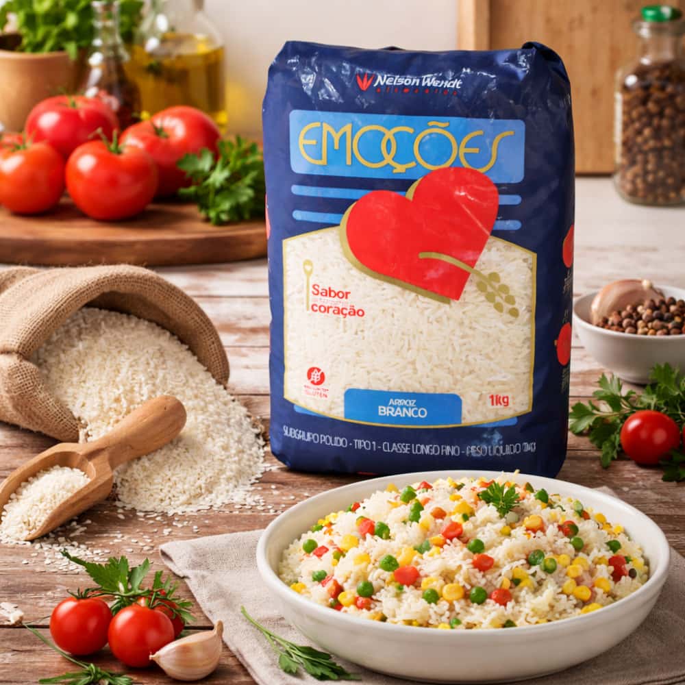 Arroz blanco brasileño Nelson Wendt (6 x 1 kg / 2.2 lb) - Miniatura 4