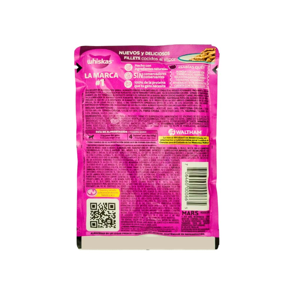 Comida para gatos adulto sabor fillets de atún Whiskas (85 g / 3 oz) - Miniatura 7