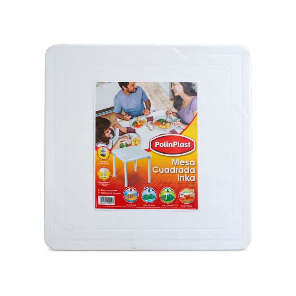 Mesa cuadrada de plástico Inka PolinPlast - Miniatura 1