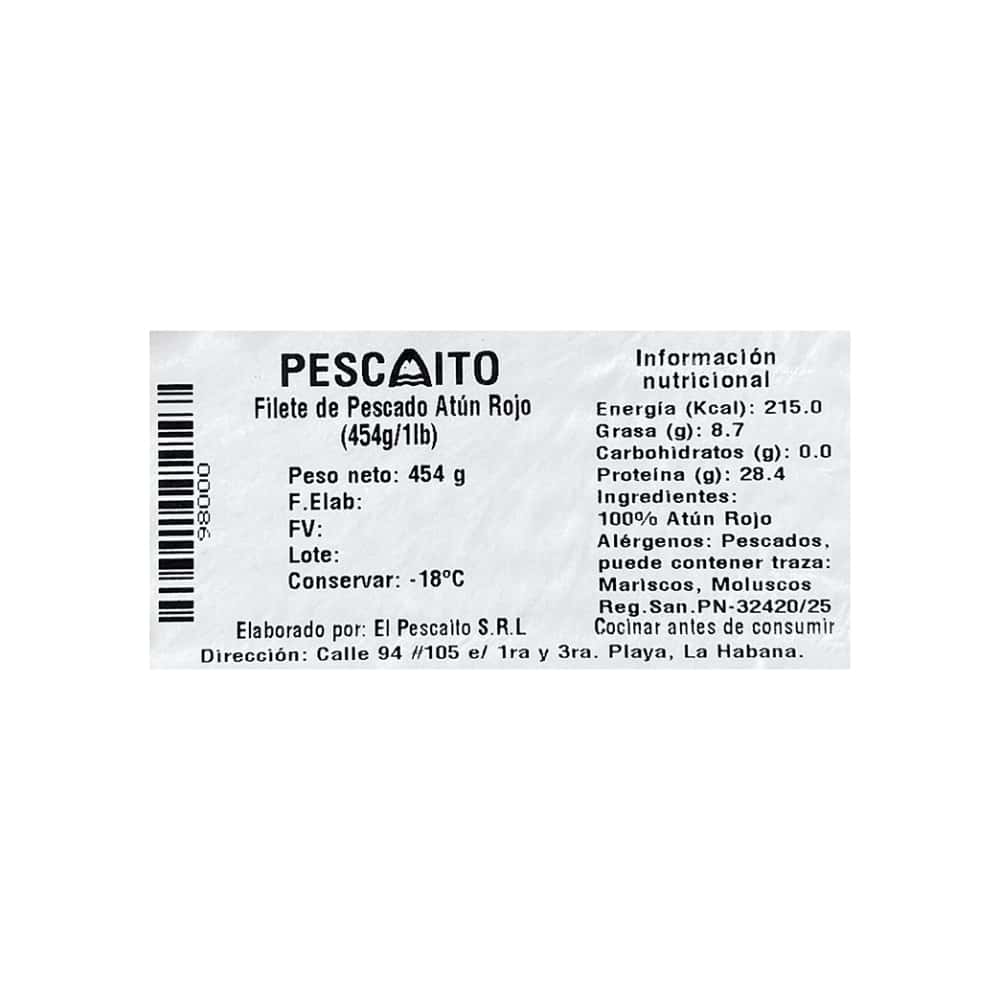 Filete de pescado atún rojo Pescaito (454 g / 1 lb) - Miniatura 4