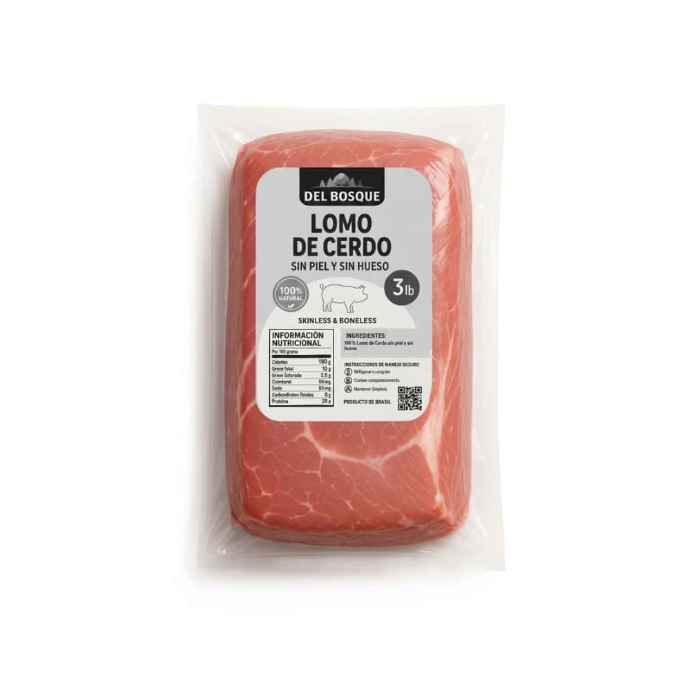 Lomo de cerdo sin piel y sin hueso Del Bosque (1.37 kg / 3 lb) - Miniatura 5