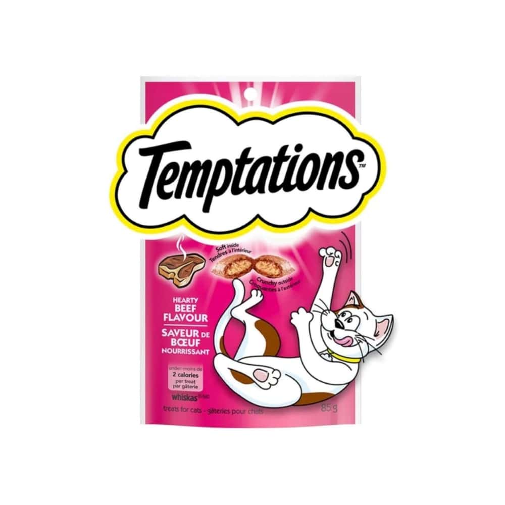 Golosinas para gatos con tentador sabor a res Whiskas Temptations (85 g / 3 oz) - Miniatura 1