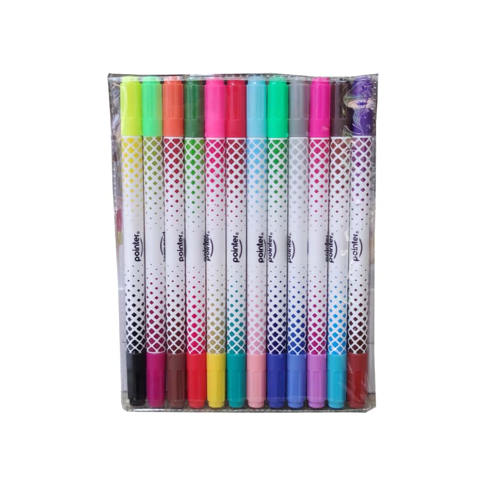 Juego de 12 marcadores doble color Pointer - Miniatura 5