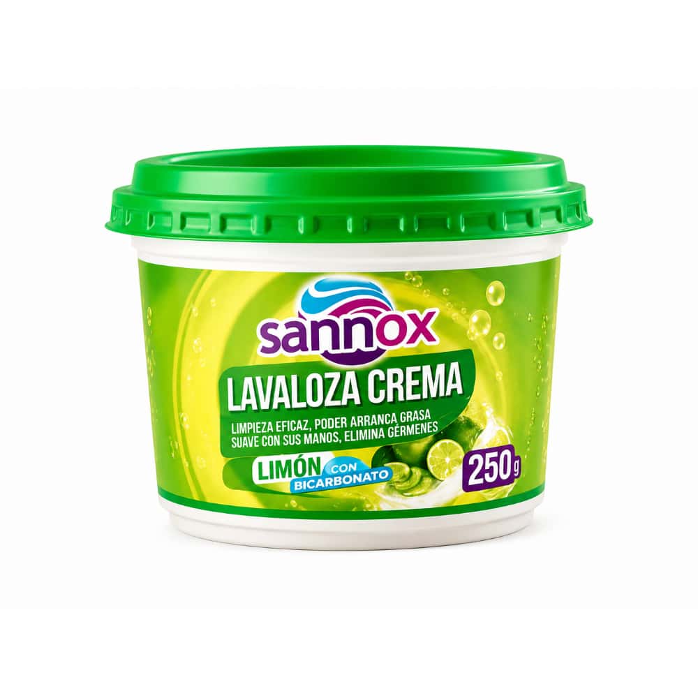 Lavavajillas en pasta -limón y bicarbonato - Sannox (250 g / 0.55 lb) - Miniatura 1