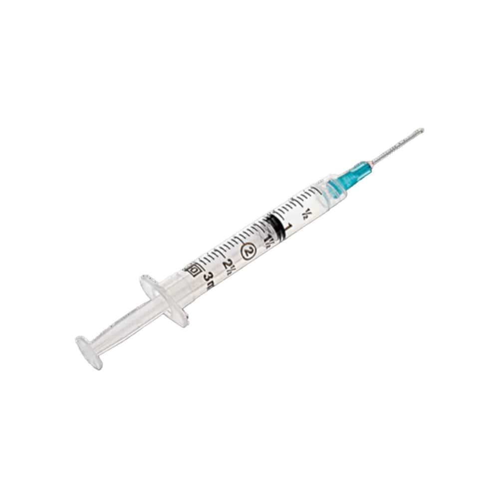 Jeringa Medica Luer-Lok 3 ml con aguja 23G x 1’‘ BD Plastipak - Miniatura 1