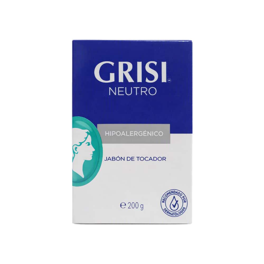 Jabón de tocador neutro hipoalergénico Grisi (200 g / 7.05 oz) - Miniatura 1