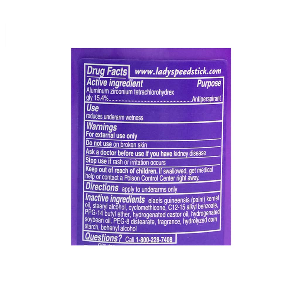 Desodorante en barra para mujer Lady Speed Powder Fresh (65 g / 2.3 oz) - Miniatura 3