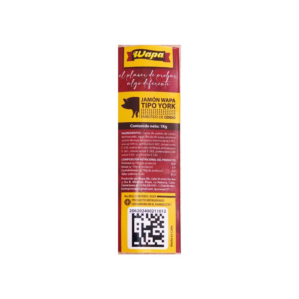 Jamón tipo york Wapa (1 kg / 2.2 lb) - Miniatura 2