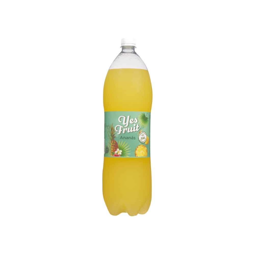 Refresco carbonatado sabor piña Yes Fruit (2 L / 67.63 fl oz) - Miniatura 1