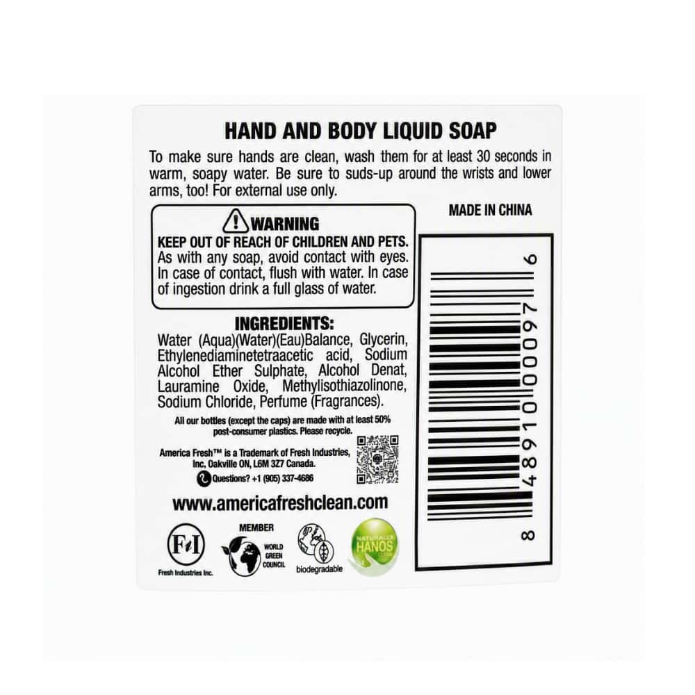 Jabón líquido lavanda para manos América Fresh (300 ml / 10.10 oz) - Miniatura 3