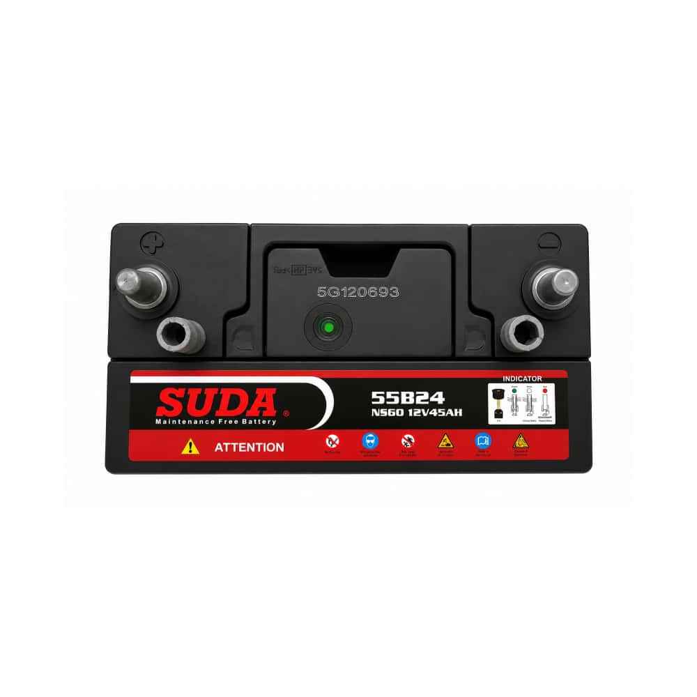 Batería automotriz libre de mantenimiento de plomo-ácido sellada 12V 45Ah Suda N55B24 - Miniatura 2