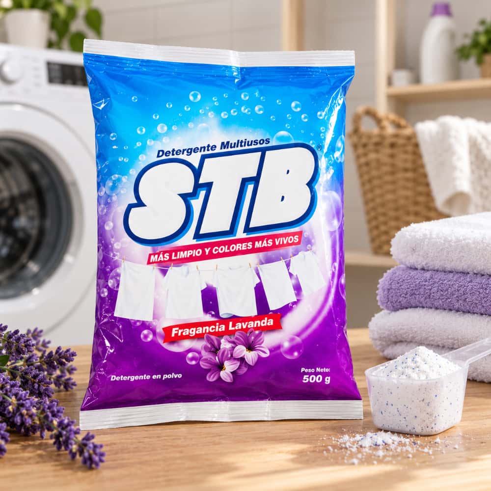 Detergente en polvo multiusos con fragancia a lavanda STB (2 x 500 g / 1.1 lb) - Miniatura 4