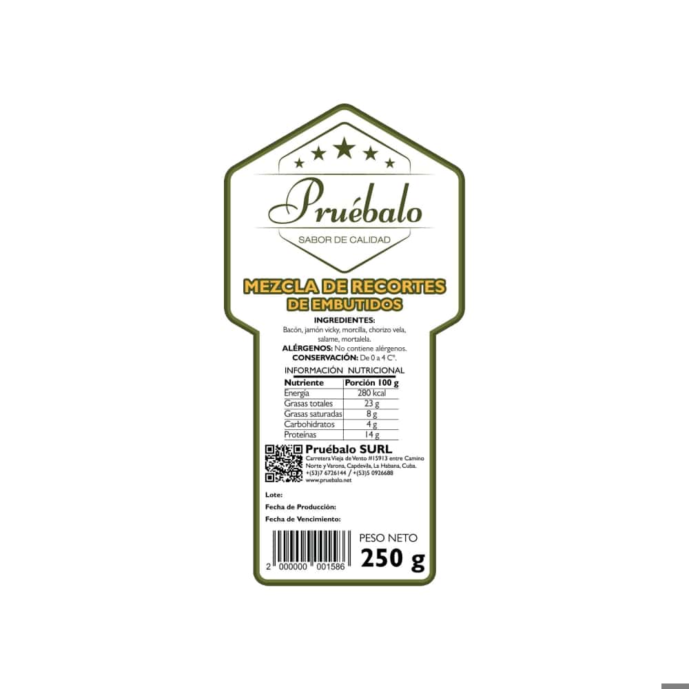 Mezcla de recortes de embutidos Pruébalo (250 g / 8.82 oz) - Miniatura 3