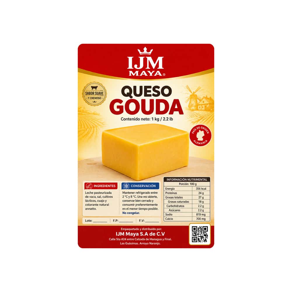 Queso gouda IJM Maya (1 kg / 2.2 lb) - Miniatura 3