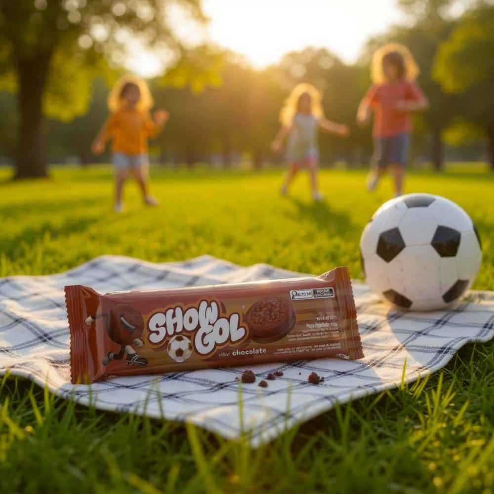 Galletas de chocolate rellenas con crema sabor a chocolate Show Gol (6 x 76 g / 2.68 oz) - Miniatura 4