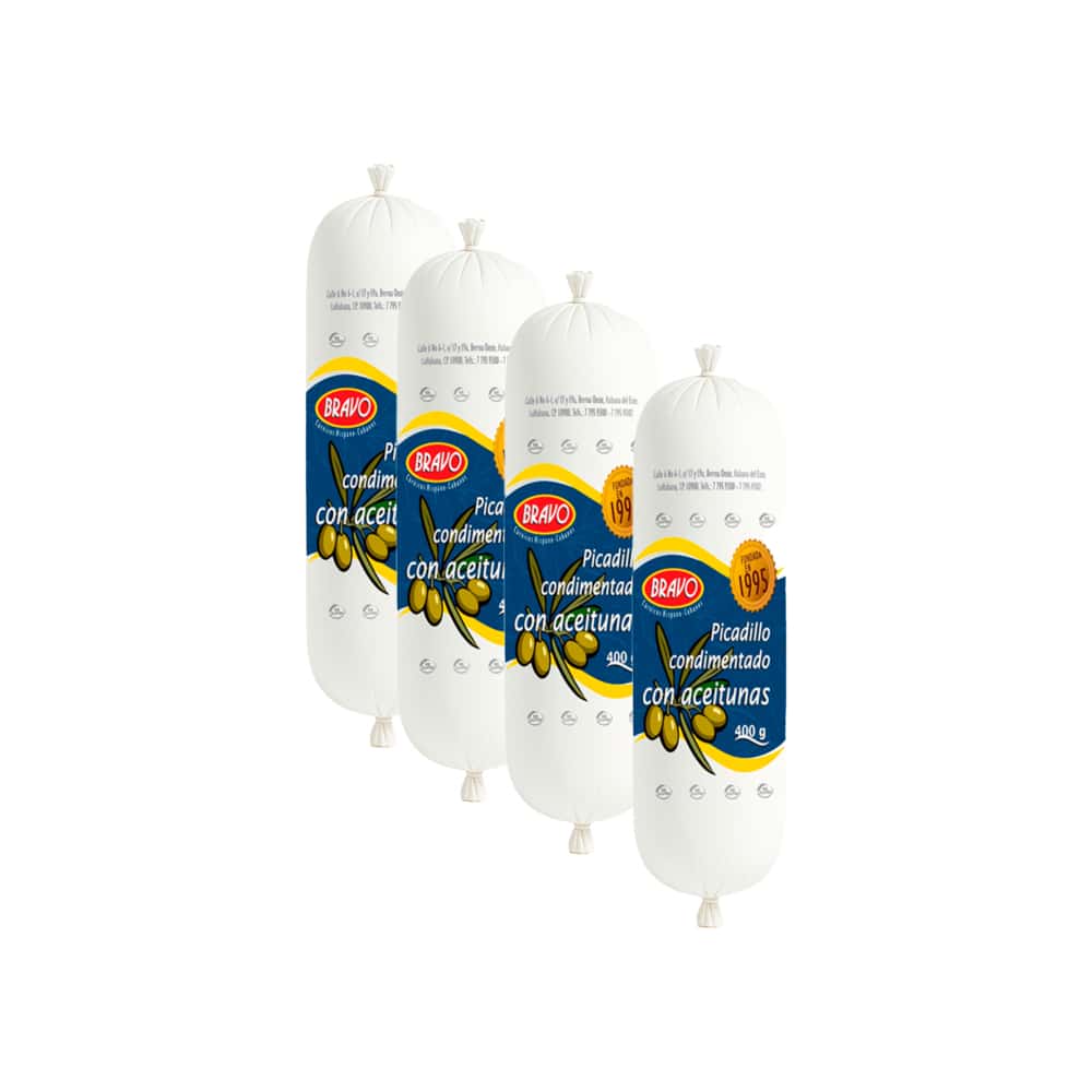Picadillo condimentado con aceitunas Bravo (4 x 400 g / 14.10 oz) - Miniatura 1