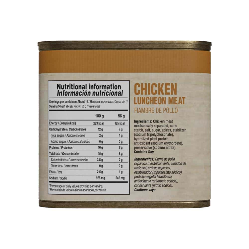 Fiambre -spam- de pollo YEYA (320 g / 11.28 oz) - Miniatura 4