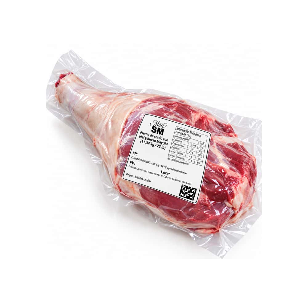 Pierna de cerdo con piel y hueso May SM (11.34 kg / 25 lb) - Miniatura 2