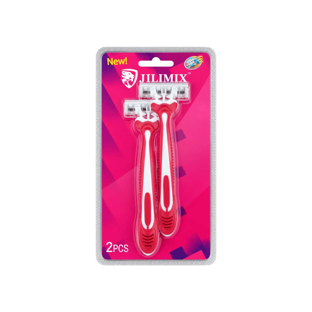Máquinas de afeitar desechables para mujer de 3 hojas Jilimix (2 U) - Miniatura 1