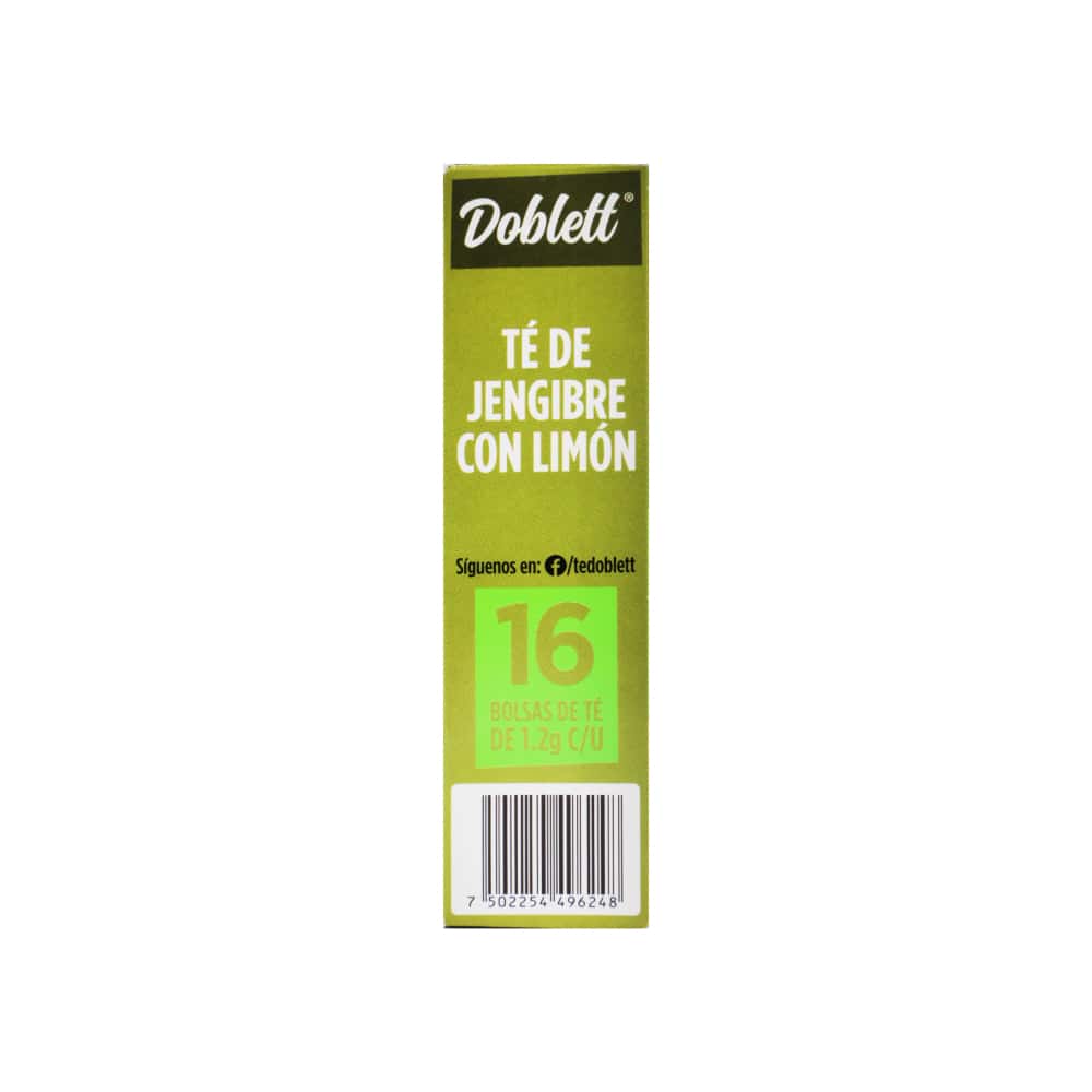 Té de jengibre con limón sin cafeína Doblett (19.2 g) - Miniatura 4